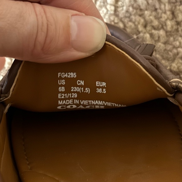 {Coach}-Size : 6-Women's Brown Loafers - Picture 7 of 8